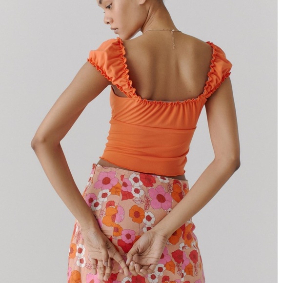 Urban Outfitters Farley Square Neck Top - Picture 2 of 8